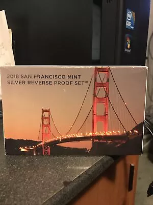 2018 US San Francisco Mint Silver Reverse Proof Set W/ Box + COA • £125.35