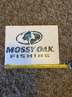 Mossy Oak Fishing Camo Logo Fly Fishing Outdoor Blue Sticker/Decal Approx 8” • $8