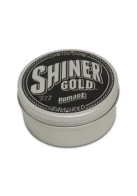 Shiner Gold Pomade Classic Heavy Hold Mens Hair Styling Gel 4oz / 113g • £17.95