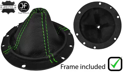 Green Stitch Leather Manual Shift Boot+plastic Frame Fits Dodge Viper 2003-2006 • $213.79