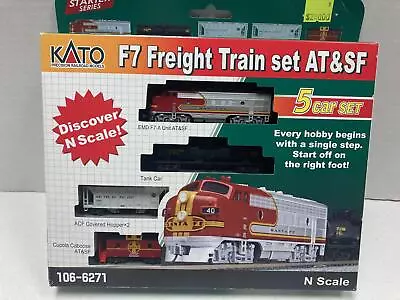 KATO F7 Freight Train Set AT&SF Santa Fe 5 Car Set (106-6271) • $240