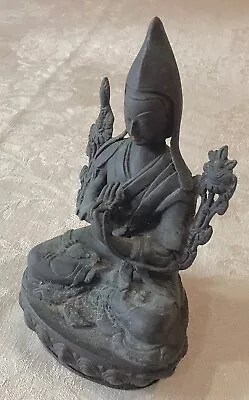 Vintage Or Antique 6 3/8” Tall Bronze Buddha Buddhist Zen Statue • $99.99