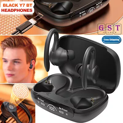Wireless Bluetooth Earphones Headphones Sport Gym Earbuds With Mic Sweatproof + • $16.74