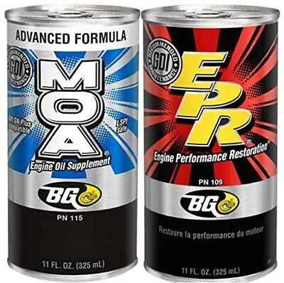Bg Products 115 MOA & 109 EPR Oil Additive Lubrication Supplement Engine Restore • $34.99