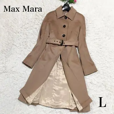 Popular Max Mara Max Mara Belted Coat With Camel Belt 40 • $399