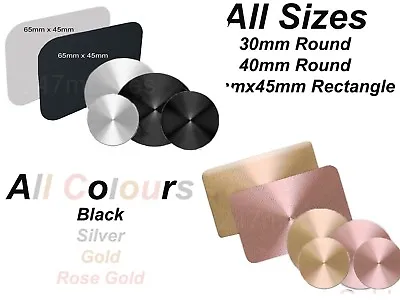 Magnetic Car Phone Holder Replacement Mobile Metal Plate Or Disc Phone GPS Mount • £1.95