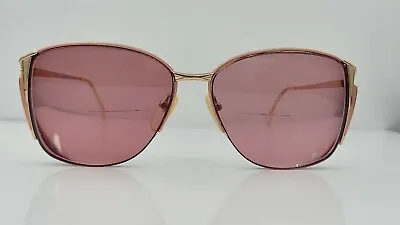 Vintage Nikon NK4054 Pink Gold Metal Oval Sunglasses FRAMES ONLY Japan • $20.40