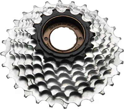 SunRace M2A 7-speed 14-28 Freewheel Black/Zinc • $26.41