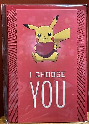 Pokemon Valentines Day Card NEW -I CHOOSE YOU • $8.95
