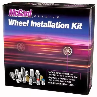 McGard Cone Seat Exposed Style Wheel Installation Kit-Black | 84538 • $109.38