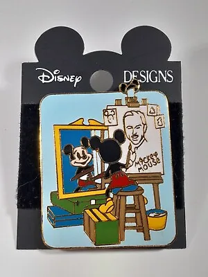 Mickey Mouse Drawing Walt Artist Self Portrait Norman Rockwell Disney Pin  • $13.95