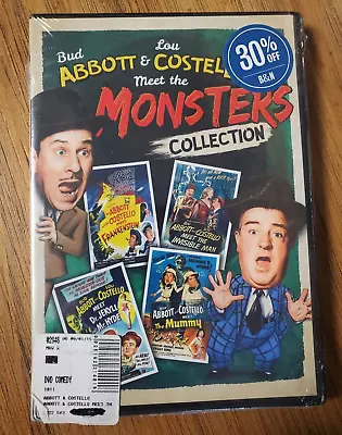 NEW SEALED Abbott And Costello Meet The Monsters Collection DVD Boris Karloff • $8.75