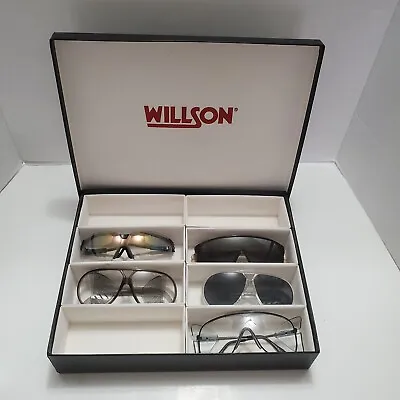 Vintage WILLSON Safety Glasses Lot Of 4 Spectra Gemini Spectra II UVEX W Case • $79.87