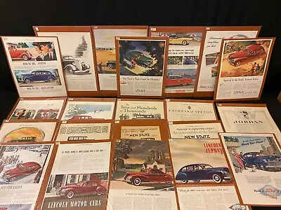 Vintage Classic Car Automobile Print Advertising Lot Ford Lincoln Packard Ad • $34.99