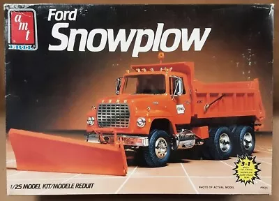 AMT 3'n1 Ford Snowplow Dump Truck Big Rig Model 1/25 # 6635 Sealed Inside • $60