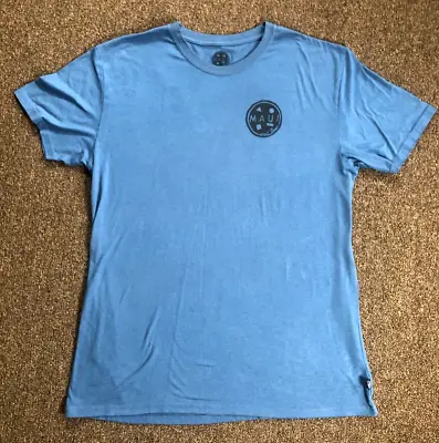 Maui And Sons Mens T Shirt Size XL Navy Blue Shark Logo Short Sleeves Crew Neck • $9.77
