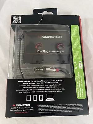 Monster Power 133218 ICarPlay Cassette Adapter 800 133218-00 New W Box • $13.99