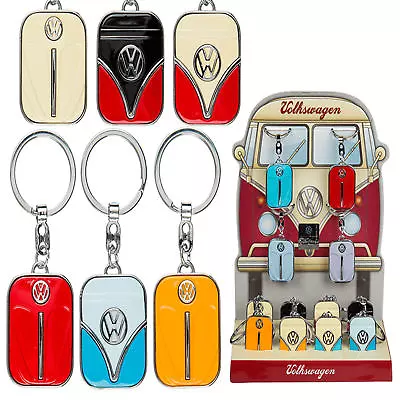 Metal Keychain VW Camper Van Bus Beetle Hood Volkswagen Retro Licensed Keyring • £6.95