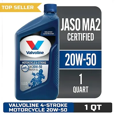 Valvoline 4-Stroke Motorcycle 20W-50 Conventional Motor Oil 1 QT • $12.40