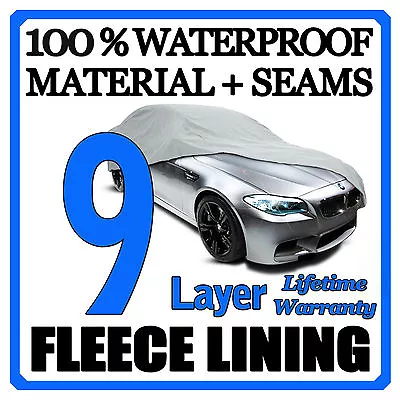 9 Layer Car Cover Breathable Waterproof Layers Outdoor Indoor Fleece Lining Fix • $55.95