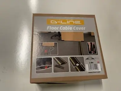 £17 • Buy D-Line Floor Cable Cover Protector 60mm X 12mm Black Light Duty Office PVC Flexi