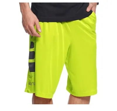 Nike Elite Stripe Dri-Fit Basketball Shorts Volt/Black Men's Small BNWT • $39.97