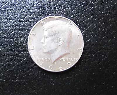 1969 Denver John F. Kennedy Half Dollar 40% Silver Coin 50 Cent Piece  • $5.95