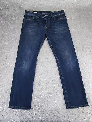 Diesel Jeans Mens 33 Safado-X Straight Dark Wash Denim Button Fly 33X29 • $44.99