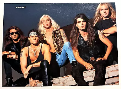 Warrant / Jani Lane / Motley Crue Band Magazine Full Page Pinup Poster Clipping • $4.99