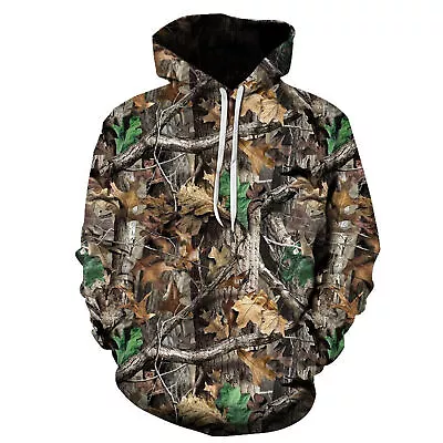 Spring Hoodie Scenery Pullover Maple Men Hoodie Camouflage • $19.84