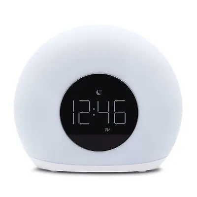 Moon Glow Alarm Table Clock With Color Changing Light - Capello • $10.99