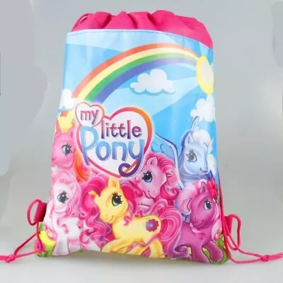 My Little Pony Drawstring Bag Birthday Party Favour Sport Bag Party Souvenir • £3.99