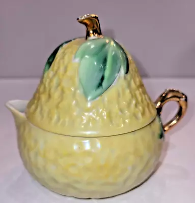 Vintage Lemon Juicer Reamer Lidded Hand Painted Porcelain Luster Glaze Japan • $24.99