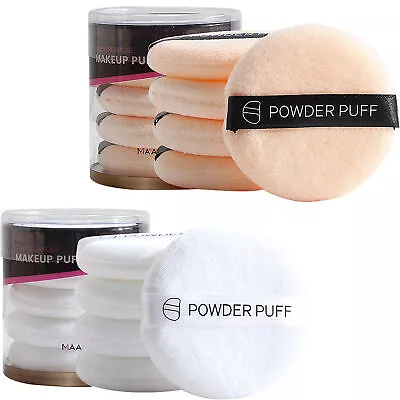 5Pcs Round Makeup Sponge Face Pads Facial Smooth Powder Puff Applicator Sponges • $9.71