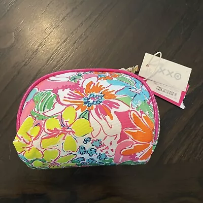 Lilly Pulitzer F/Target Round Top Travel Clutch Cosmetic Bag Nosey Posie NWT • $10.99