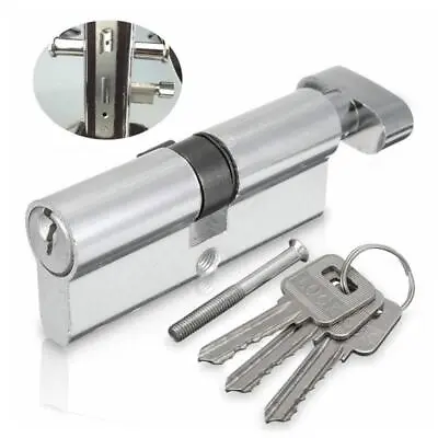 Superior Thumb Turn Cylinder Lock Anti Snap Bump High Door Barrel Eur UPVC Z8A9 • $8.84