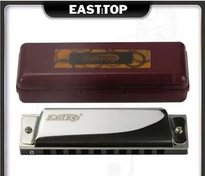 Easttop 10Hole Mouth Organ Blues Harp Harmonica Diatonic Harmonica Key Of C US • $9.94