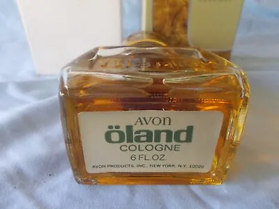 Vintage Avon Oland Cologne 6 Oz Collectible Full Glass Bottle With Box • $45