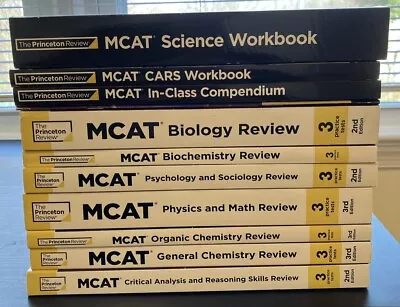 Princeton Review MCAT Subject Review Complete Set (3rd Edition) + Workbooks • $30