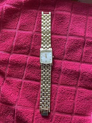 Elgin Quartz Mens Dress Watch Gold Tone Band Nice • $25