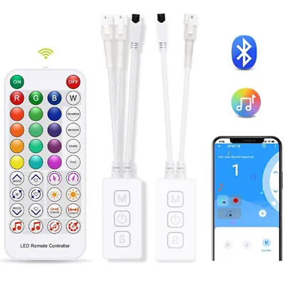 SP611E RGB Smart Music Bluetooth Controller For WS2812B SK6812 WS2811 Led Strip • $24.55