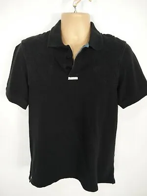 Mens Musto Size Uk S Small Black Polo T Shirt Top Summer Spring Casual Leisure • £11.99