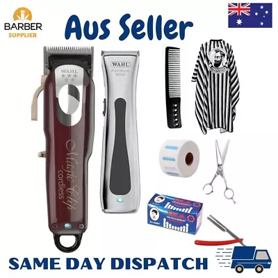 Wahl Hair Clippers Set - Magic Clip - Beret Trimmer -Barber Starter Kit Clipper • $579.90