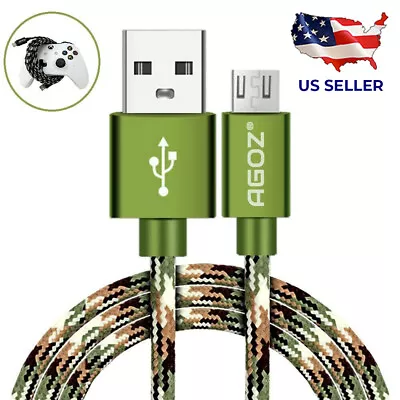 Agoz Camo Micro USB Cable FAST Charger Cord For Xbox OneOne X One S Controller • $6.48