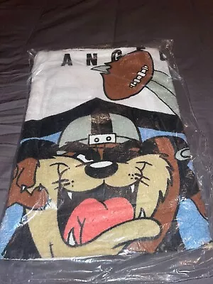 Los Angeles Raiders Beach Towel With Taz Looney Toons Tasmanian Devil • $10