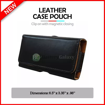 Genuine Durable Leather Pouch Phone Case For Android Phone Motorola Moto Z4 • $6.99