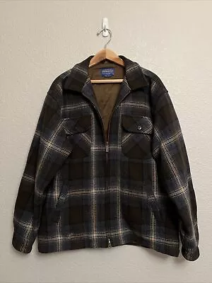 NEW Pendleton Wool Thinsulate Insulated Jacket Plaid Farm Field Coat Lined Sz L • $48.99