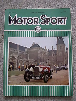 Motor Sport (April 1964) Ginetta G4 Corvette Stingray Road Test OM Napier VW • £7.99