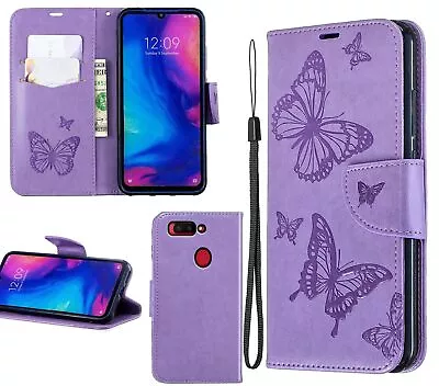 Oppo R11s Wallet Case Embossed Pu Leather Twin Butterfly • $7.50