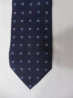 Croft & Barrow 100% Silk Men’s Necktie Navy Blue Squares Polka Dot Tie 57.5  4  • $14.50